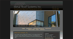 Desktop Screenshot of metalroofsystemsinc.com